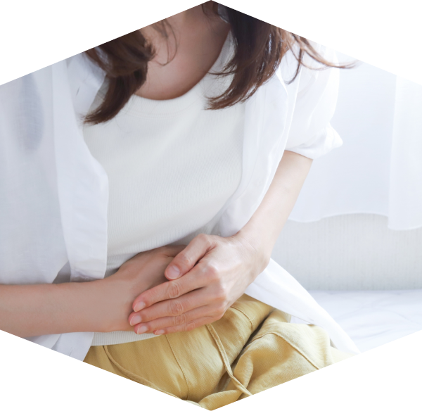 右上腹部の痛みや重たい感じ